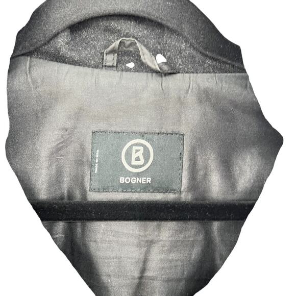 Bogner Goan Thylmann Charcoal Gray Wool Zip Front Coat Jacket Mens Size 44 - Picture 12 of 16